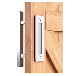 Heavy Duty Silver Handle for Sliding Barn Door